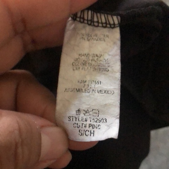 🛑SOLD🛑 GAZE BLACK BODYSUIT HIGH NECK SLEEVELESS SZ SMALL - Picture 9 of 9